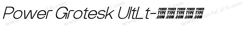 Power Grotesk UltLt字体转换